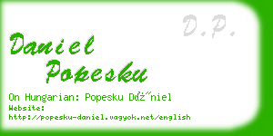 daniel popesku business card